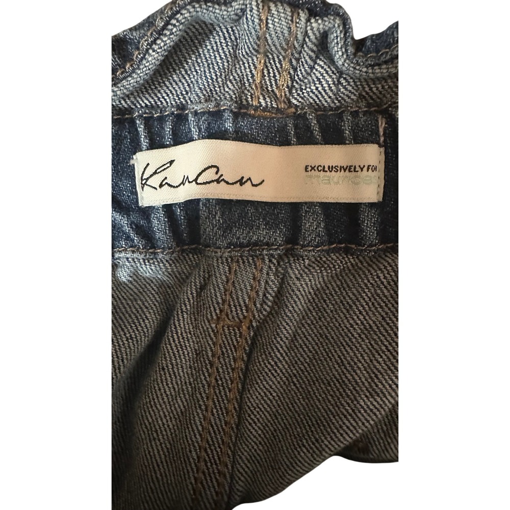 KanCan Maurices Womens Paperbag Waist Distressed Mom Jeans Medium Wash Size 31 - Picture 3 of 4